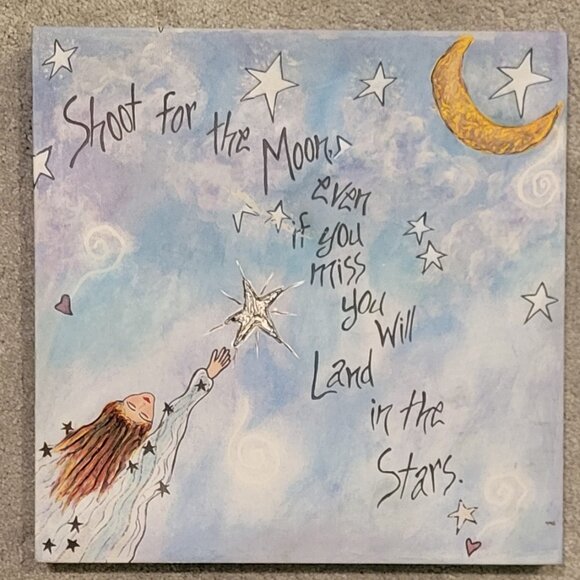 RHONDA KULLBERG Signed Hand Painted Inspirational Quotes Wall Art-Set of 3 - Picture 2 of 14